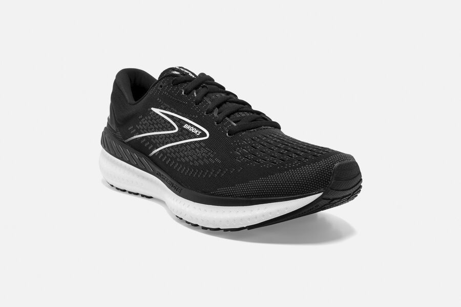 Brooks Glycerin GTS 19 Road Running Shoes - Womens - Black/White - TG3175062